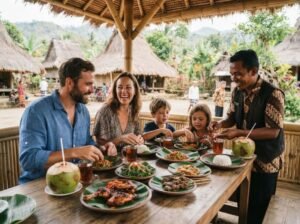 Lombok traditional food tour booking for families