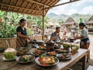 food focused day in Lombok near a local village