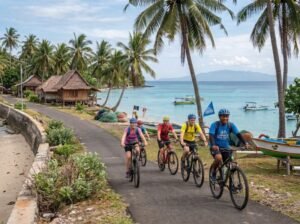 Lombok port excursion biking tour booking