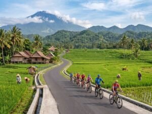 Lombok port excursion biking tour good for active travelers