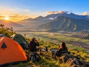 Mountain camping experience on Pergasingan Hill in Lombok
