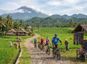 Riding through Lombok naturally