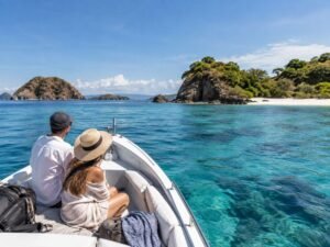 private boat trip exploring smaller islands around Lombok