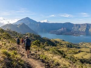 Rinjani trekking route for beginners in Lombok