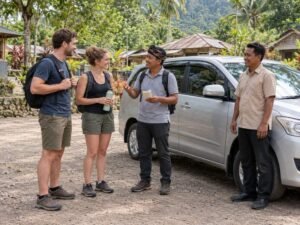 What your Sendang Gile waterfall tour booking covers